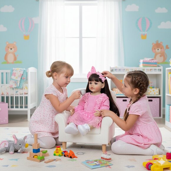 55 cm Babylistic Soft Silicone Vinyl Talking Reborn Doll very realistic - Picture 6 of 6